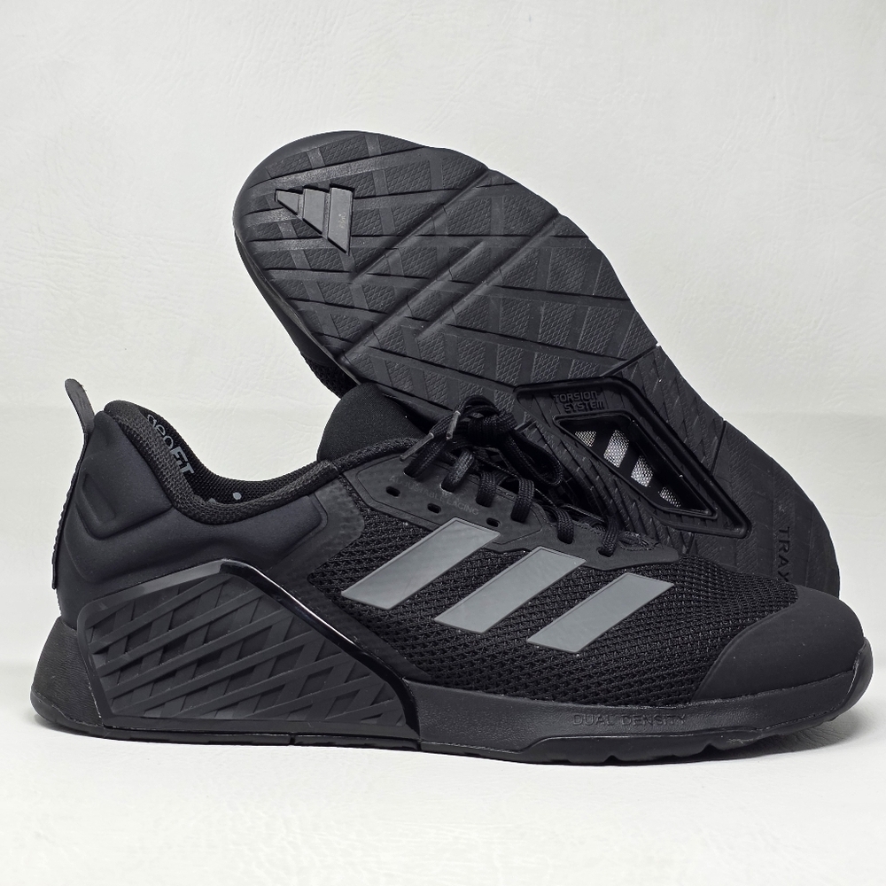 Adidas Dropset 3 Training Shoes Black/Grey Mens Size 14 IG3861 Pre-owned